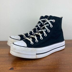 Converse Chuck Taylor All Star Lift HI Platform Sneakers Black 560845C Women 7.5